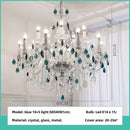French Romantic Pink Crystal Chandelier Pendant Lights by Ljojo for Elegant Living Room Decor
