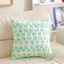 Embroidered Rabbit Plush Pillowcase by Ljojo: French Sweet Sofa Decor & Headboard Accent