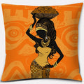 Ethnic African Women Pillowcase by Ljojo | Polyester Cushion Cover for Car & Sofa