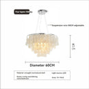 Modern Luxury Shell Chandelier Gold/Chrome Design for Dining & Living Room by Ljojo