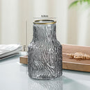 Ljojo™ Clear Glass Large Mouth Vase: Stylish Home Decor, Ideal for Flowers