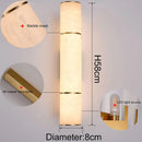 Ljojo Luxurious Marble Modern Full-copper Golden Wall Lamp for Living Room & Bedroom