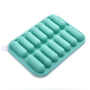 Ljojo 14-Grid Silicone Sausage Maker Mould with Lid - Cake Baking Tools