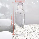 Ljojo 500ml Sports Water Bottle with Time Mark, Leak-proof & Portable Fitness Bottle