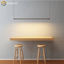 LED Chandelier: Modern Nordic Strip Black Lighting by Ljojo