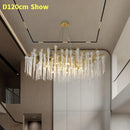 Ljojo Luxury Gold Crystal Chandelier - Modern Branch Design for Living Room, Dining Room & Bedroom