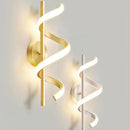 LED Wall Lamp Modern Nordic Bedroom Sconce Black Gold Living Room Indoor Lighting by Ljojo