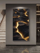 Ljojo LED Lava Art Wall Lamp for Living Room, Dimmable Abstract Hanging Painting