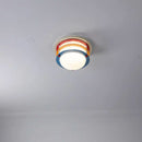Ljojo Modern Color Premium Dopamine Circular Ceiling Light Medieval Bauhaus Bedroom Lamp