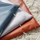 Ljojo 45x45cm Pu Leather Cushion Covers for Home Decor