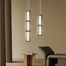 Nordic Glass Pillar Chandelier Pendant Light - Roman Designer - Ljojo