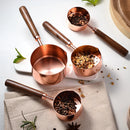 Ljojo Measuring Spoons & Cups Set Wood Handle Stainless Steel Baking Tools