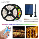 Ljojo™ Solar LED Strip Light: Rechargeable Outdoor Decoration for Garden, Christmas Atmosphere