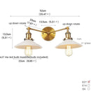 Ljojo 2-Light LED Wall Sconce with Pull Chain Switch for Coffee Bar, Bedroom, Bathroom