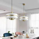Ljojo Milky Glass Pendant Light Ceiling Lamps for Kitchen Dining Living Room
