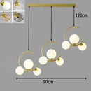 Modern Glass LED Chandelier Pendant Lamp for Living Room Dining Room Bedroom by Ljojo