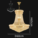 Ljojo Luxury Crystal Living Room Chandelier - Elegant Dining Room Pendant Lamp & Ceiling Light