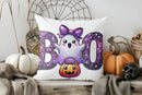 Haunted House & Bat Halloween Decor Pillow Cover for Ljojo - Sofa Bedroom Car Decor