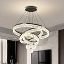 Ljojo Luxury Crystal Ceiling Chandelier LED Pendant Light for Living & Dining Room