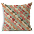 Ljojo Mandala Graffiti Cushion Cover 45x45cm Linen Pillow Case for Sofa Bed Decor