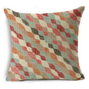 Ljojo Mandala Graffiti Cushion Cover 45x45cm Linen Pillow Case for Sofa Bed Decor
