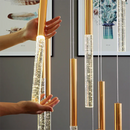 Large Long Crystal Chandelier Lighting for Staircase: Elegant Gold Chain Chandeliers by Ljojo