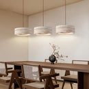 Japanese Yellow Travertine Pendant Lamp for Kitchen Island | Unique Natural Stone Lighting by Ljojo