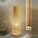 Japanese Handmade Bamboo Wabi Sabi Style Floor Lamp LED Decorative Light by Ljojo