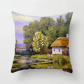 American Country Oil Painting Landscape Pillowcase by Ljojo for Home & Office Decor