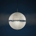 Ljojo Minimalist LED Ceiling Chandelier Egg Moon Design Pendant Light for Bedroom Dinning Room