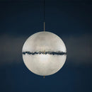 Ljojo Minimalist LED Ceiling Chandelier Egg Moon Design Pendant Light for Bedroom Dinning Room