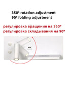 Ljojo LED Wall Light with USB Wireless Phone Charging - Modern Multifunction Home Decor
