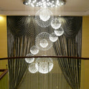 Large Modern Crystal Chandelier Pendant Light for Living Room | Industrial Design Lustre by Ljojo
