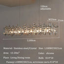 Ljojo European Luxury K9 Crystal Chandelier for Dining Room Decor