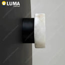 Natural Spanish Marble Wall Light, Luxury Alabaster Wall Lamp for TV Bedroom Hotel Decor by Ljojo