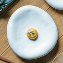 Ljojo Matte Stone Plate Tableware for French Western Food, Steak & Fruit Salad