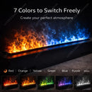Ljojo Water Electric Fireplace 3D Mist Flame Realistic Remote Control Interior Steam Fireplace