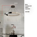 American Led Crystal Chandelier For Dining Room Lamp Dimmable Height Adjustable Black Lustre by Ljojo