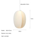 Japanese Silk Led Pendant Lights Wabi Sabi Nordic Chandeliers - Ljojo