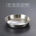 Ljojo 304 Stainless Steel Korean Food Storage Tray Snack Pan Kimchi Plate Kitchen Utensils