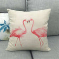 Flamingo Striped Animal Pillow Case for Living Room Sofa by Ljojo