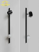 Ljojo Minimalist Designer Black/White Solid Wood Wall Lamp for Living Room and Bedroom