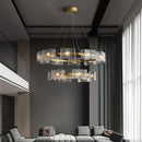 Ljojo Luxury Crystal Chandelier: Modern Irregular Luster Pendant Light for Living Room & Restaurant