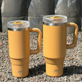Ljojo 40oz Tumbler Cup Stainless Steel Insulated Coffee Mug with Straw