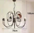 Ljojo LED Staircase Chandeliers Indoor Pendant Light Lamps for Living Room