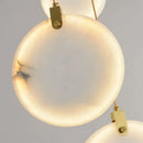 Led Marble Pendant Lights Modern Round Decoration Ceiling Chandeliers - Ljojo