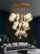 Large Chandeliers Modern Luxury: Ljojo Artistic Lighting for Living Room, Stairs, Art Decor