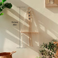 Ljojo™ Macrame Floating Shelf with Sticks - Boho Home Decor & Plant Display
