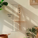 Ljojo™ Macrame Floating Shelf with Sticks - Boho Home Decor & Plant Display