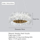 Ljojo High-end Accordion LED Pendant Lights for Living Room Chandelier - Italy Restaurant Design